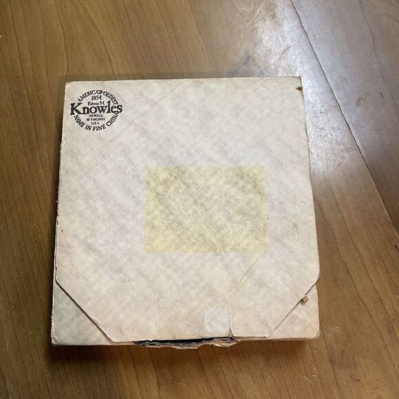 Knowles Fine China Office Hours Vintage Collector Plate Artist Jeanne Down 8.25” - Picture 5 of 6